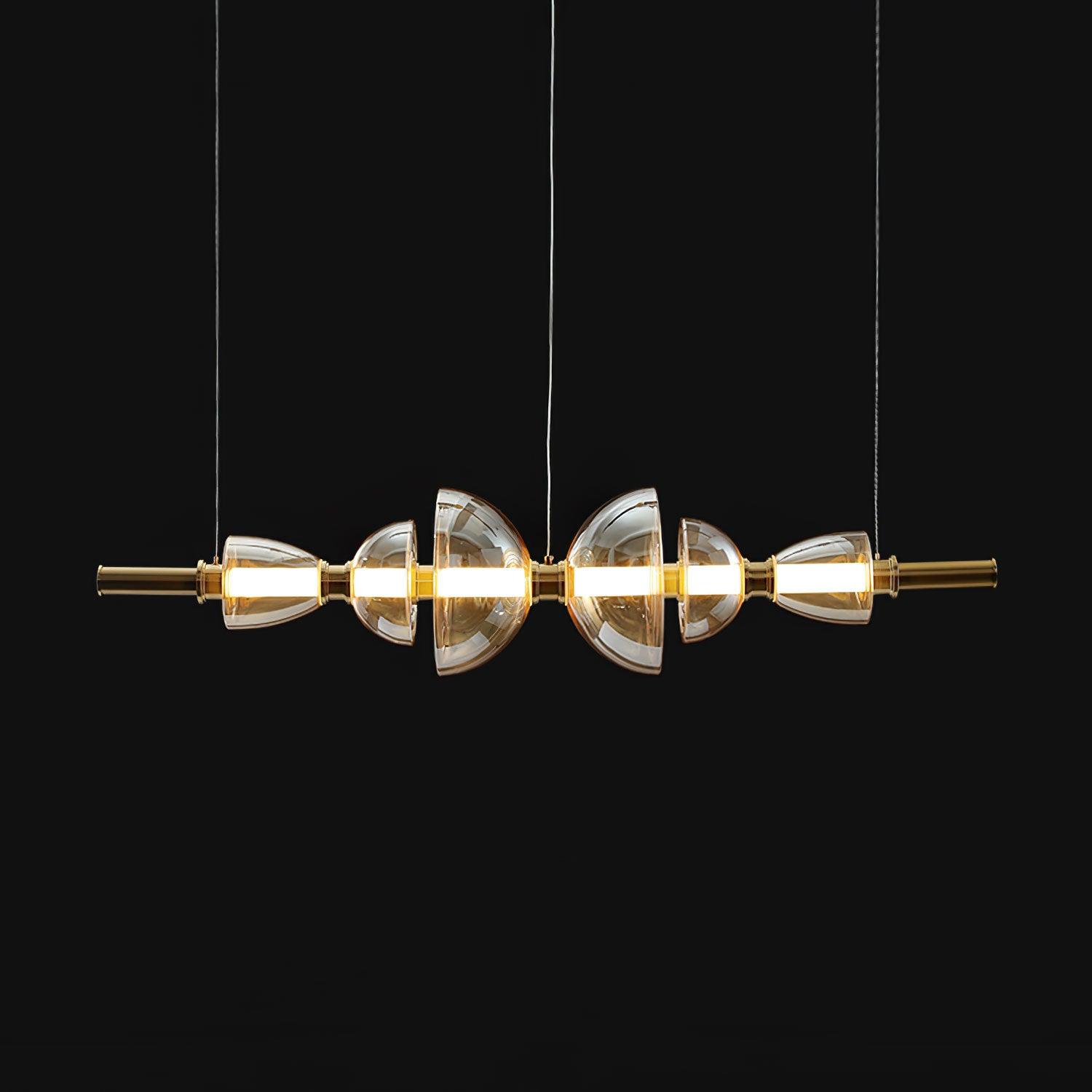 Aurora Glass Globe LED Pendant Lamp Contemporary Ceiling Light Fixture for Modern Homes