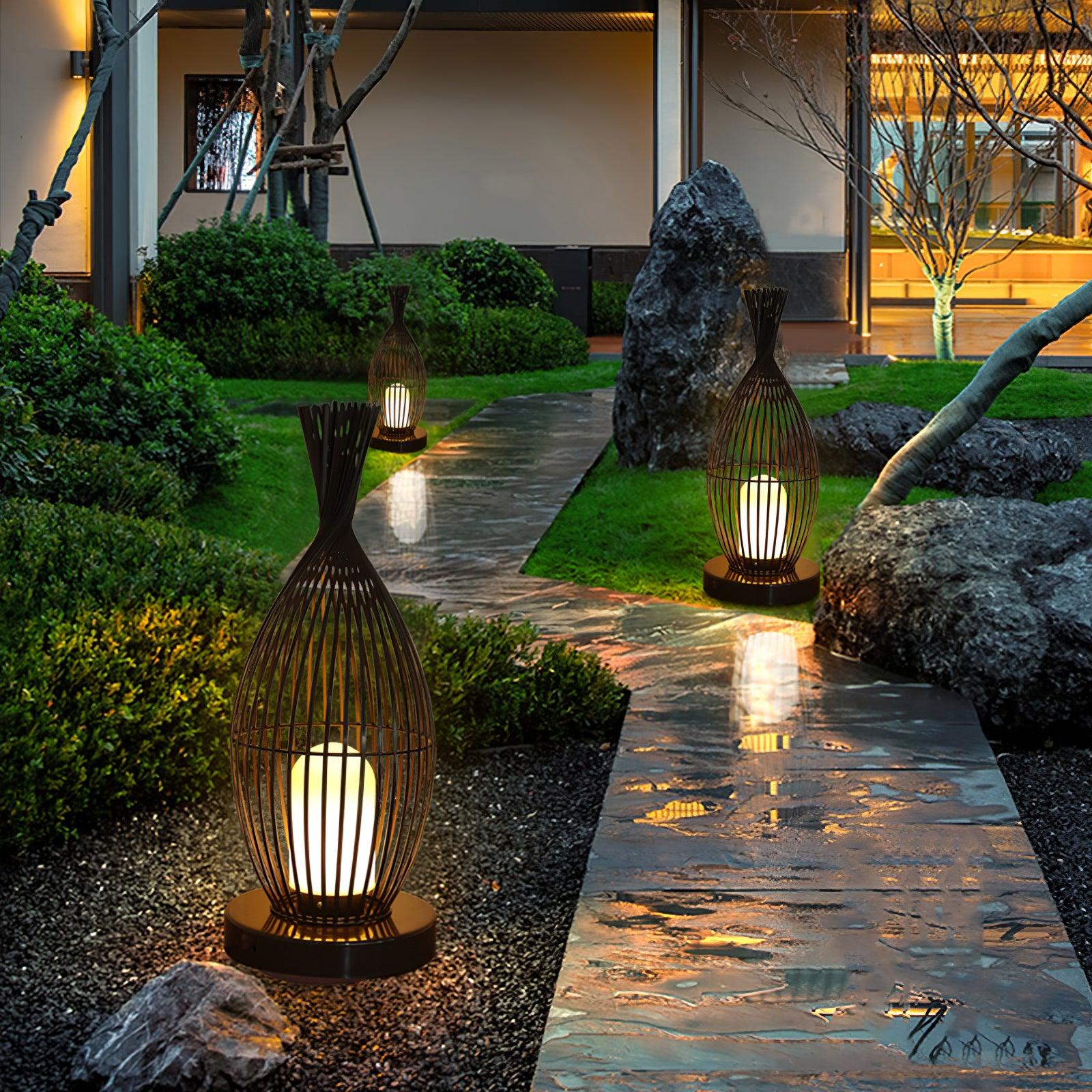 Aurora Orbis Waterproof Outdoor Lantern Sphere Light for Gardens and Patios