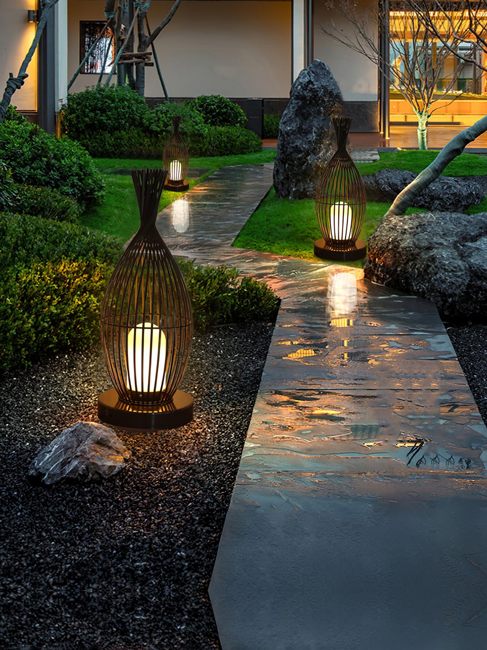 Aurora Orbis Waterproof Outdoor Lantern Sphere Light for Gardens and Patios