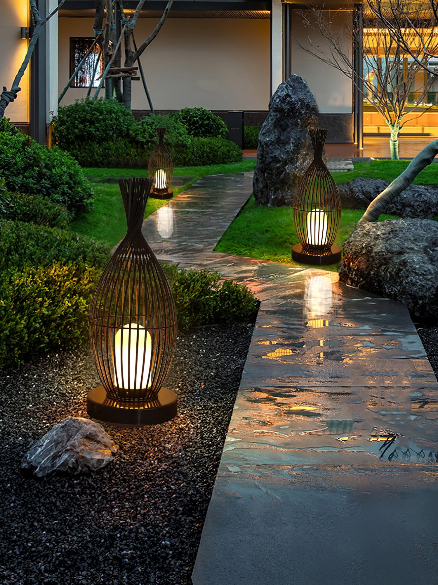 Aurora Orbis Waterproof Outdoor Lantern Sphere Light for Gardens and Patios