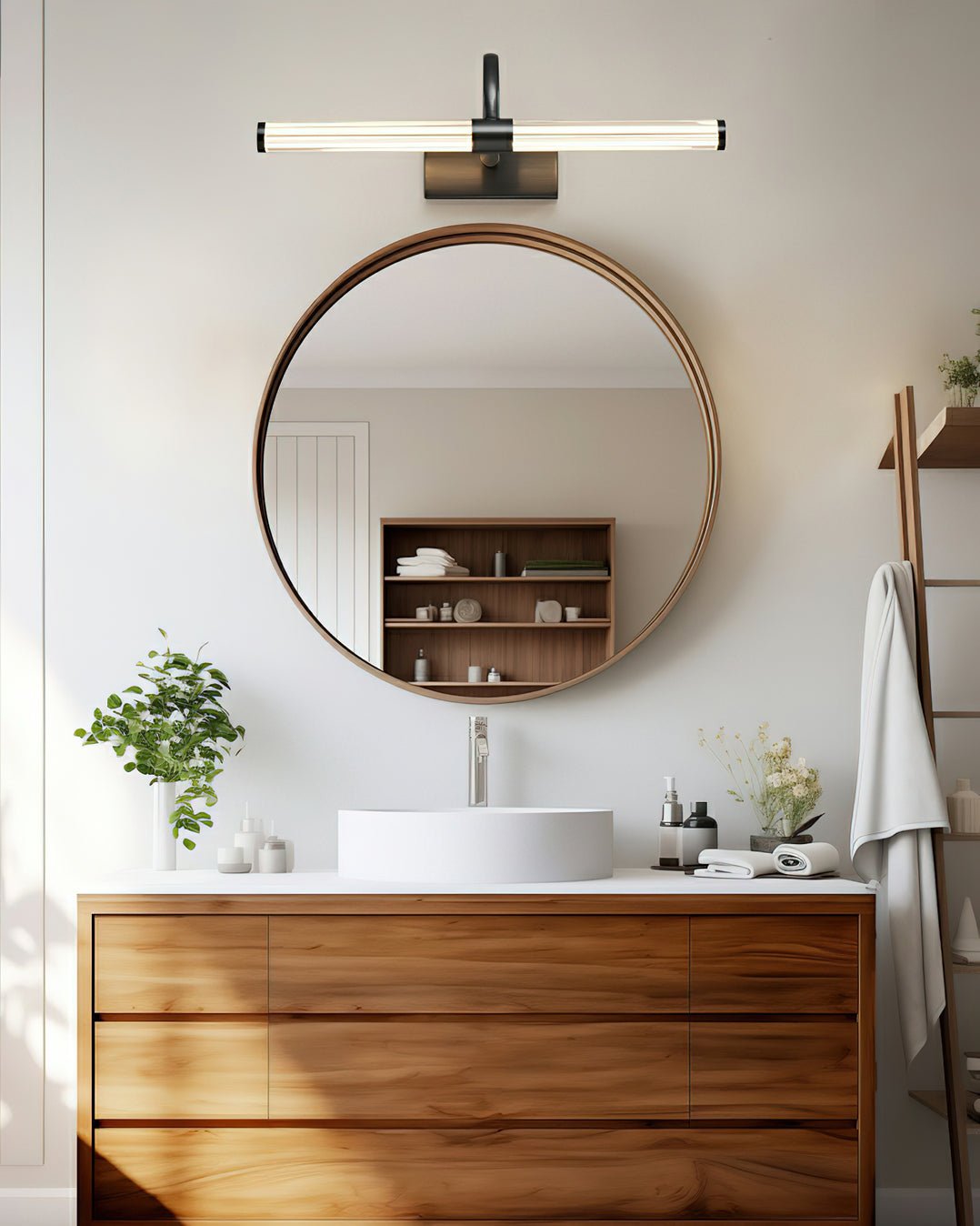 Avery Modern LED Wall Sconce with Horizontal Tubular Shade for Interior Lighting