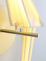 Avian Inspired Modern LED Bird Wall Sconce Adjustable Gold Finish Sconce Set for Living Room and Bedroom