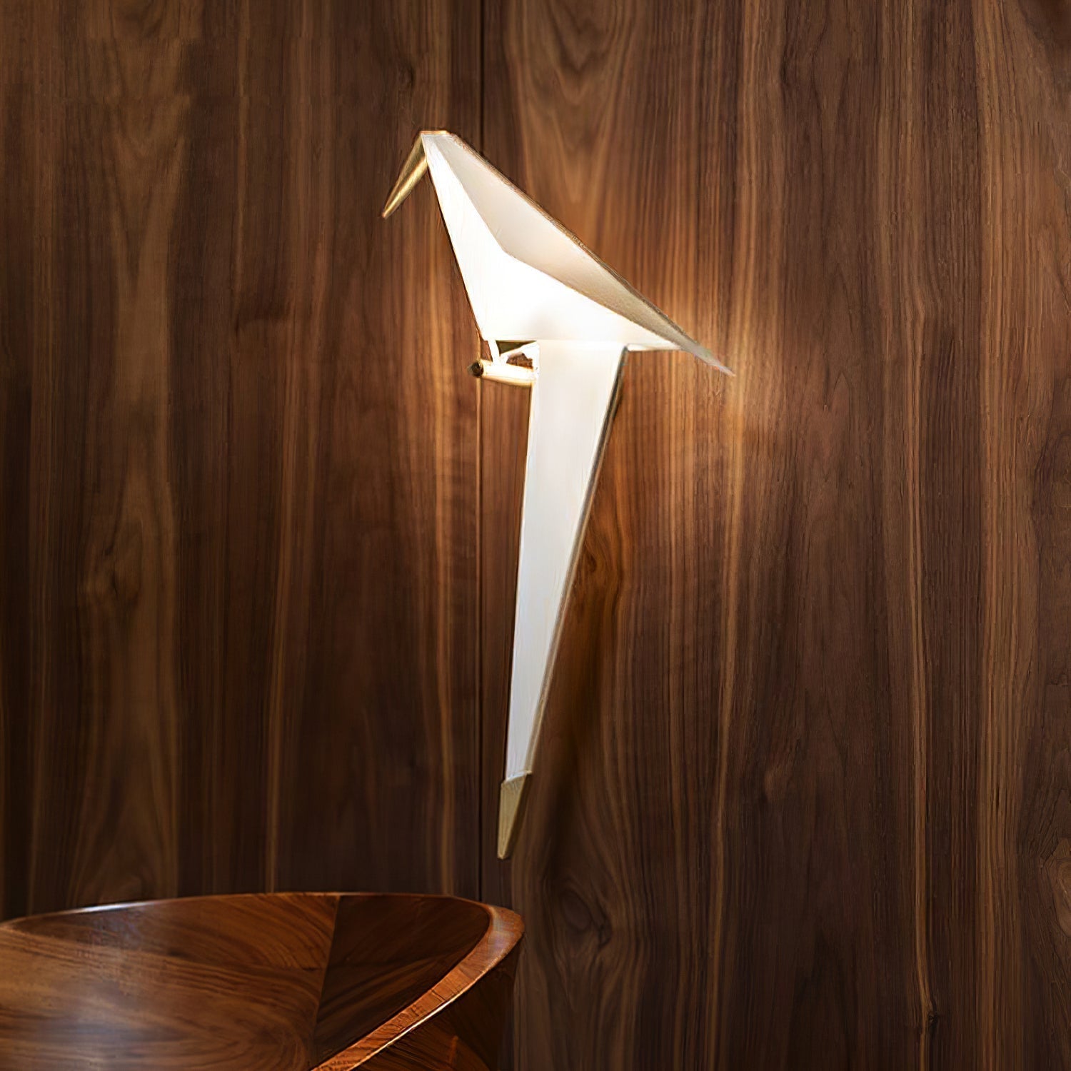 Avian Inspired Modern LED Bird Wall Sconce Adjustable Gold Finish Sconce Set for Living Room and Bedroom