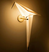 Avian Inspired Modern LED Bird Wall Sconce Adjustable Gold Finish Sconce Set for Living Room and Bedroom