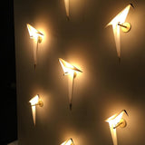 Avian Inspired Modern LED Bird Wall Sconce Adjustable Gold Finish Sconce Set for Living Room and Bedroom