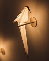 Avian Inspired Modern LED Bird Wall Sconce Adjustable Gold Finish Sconce Set for Living Room and Bedroom