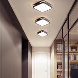 Modern Square LED Ceiling Light Geometric Flush Mount Fixture for Entryway and Hallway