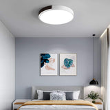Dimmable Circular Modern LED Flush Mount Ceiling Light 20 Inch Nordic Metal 36W Fixture for Living Room Bedroom