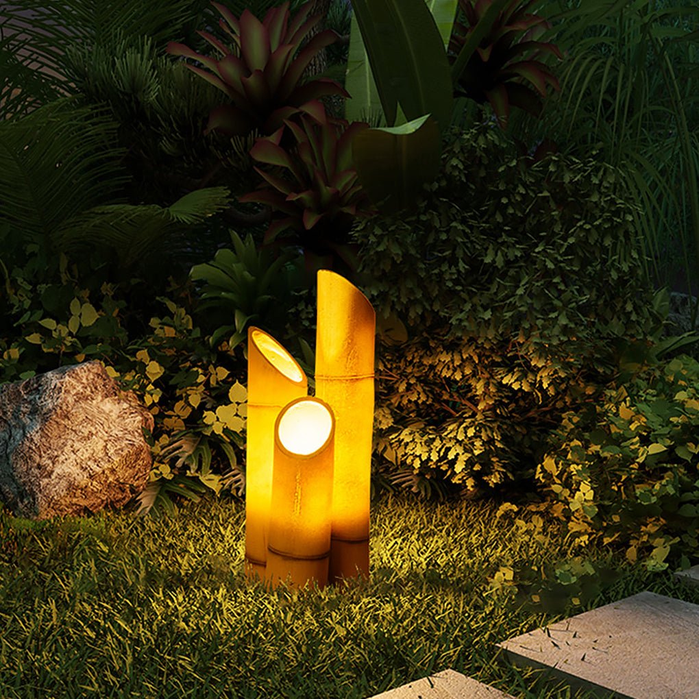 Bamboo Style Outdoor Waterproof LED Landscape Pathway Light for Gardens and Courtyards
