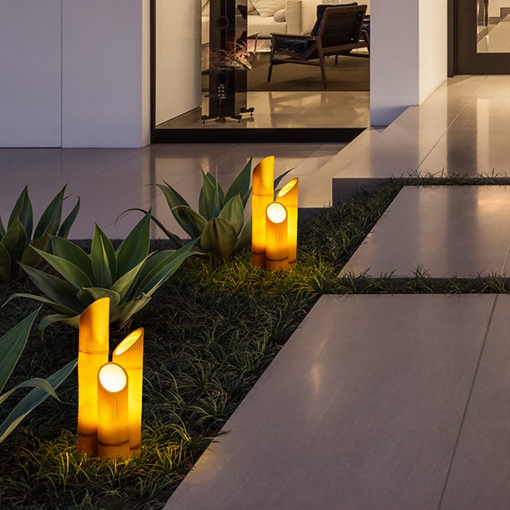 Bamboo Style Outdoor Waterproof LED Landscape Pathway Light for Gardens and Courtyards