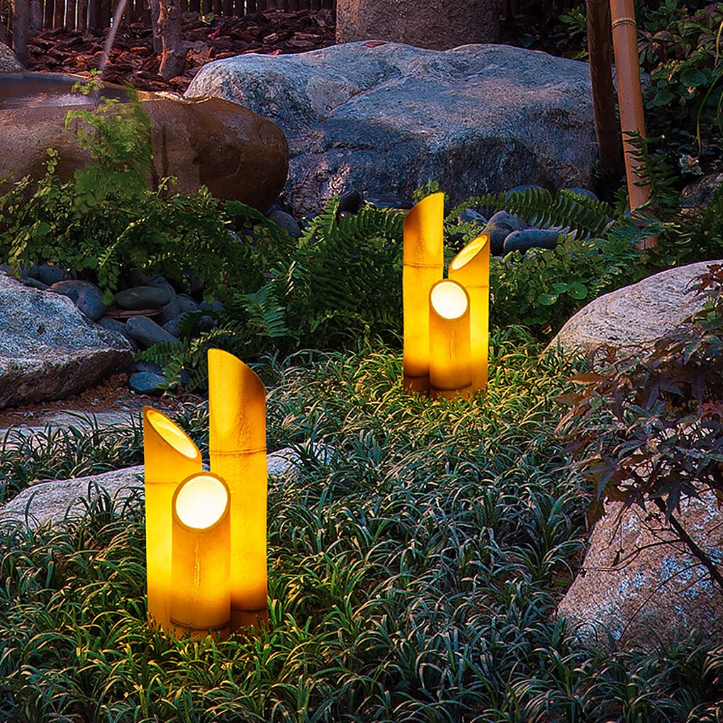 Bamboo Style Outdoor Waterproof LED Landscape Pathway Light for Gardens and Courtyards