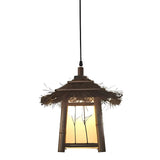 Bamboo Waterproof Outdoor Path Lights and Farmhouse Garden Lawn Lighting Fixture