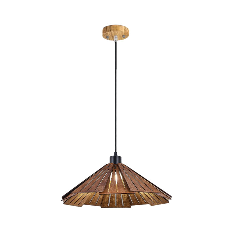 Basswood Wabi Sabi Japanese Chandelier Nordic Wood Pendant Light for Dining Room