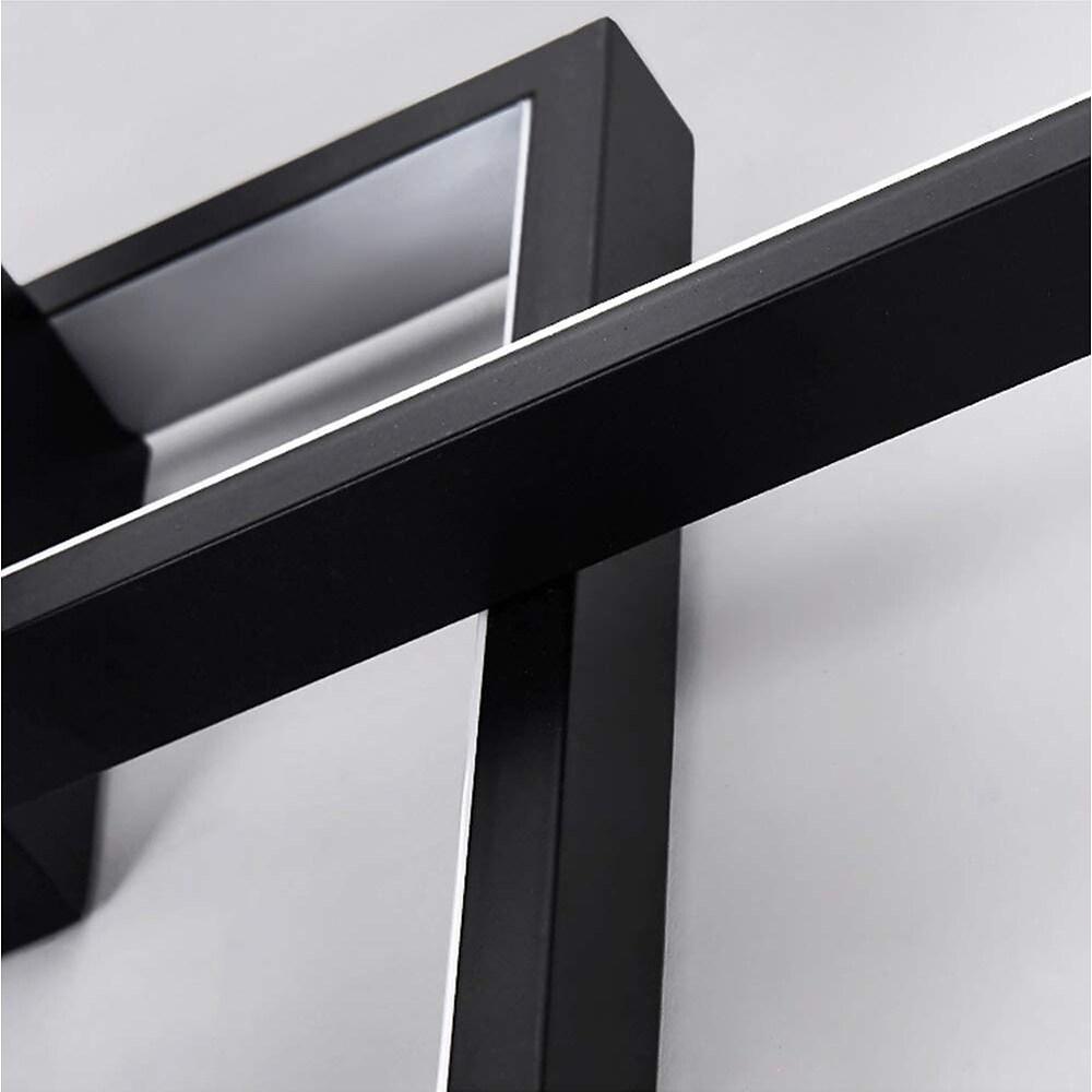 Modern Rectangular 3 Tier LED Flush Mount Ceiling Lamp Large Geometric Integrated Lighting Fixture