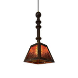 Begonia Glass and Solid Walnut Wood Geometric Pendant Light for Modern Interior Decor