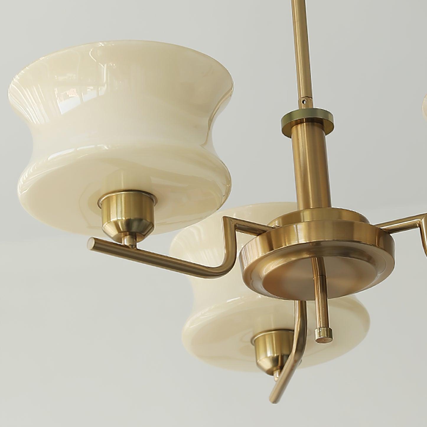 Belue Vintage Style Metal and Glass Chandelier Ceiling Light for Modern Interiors