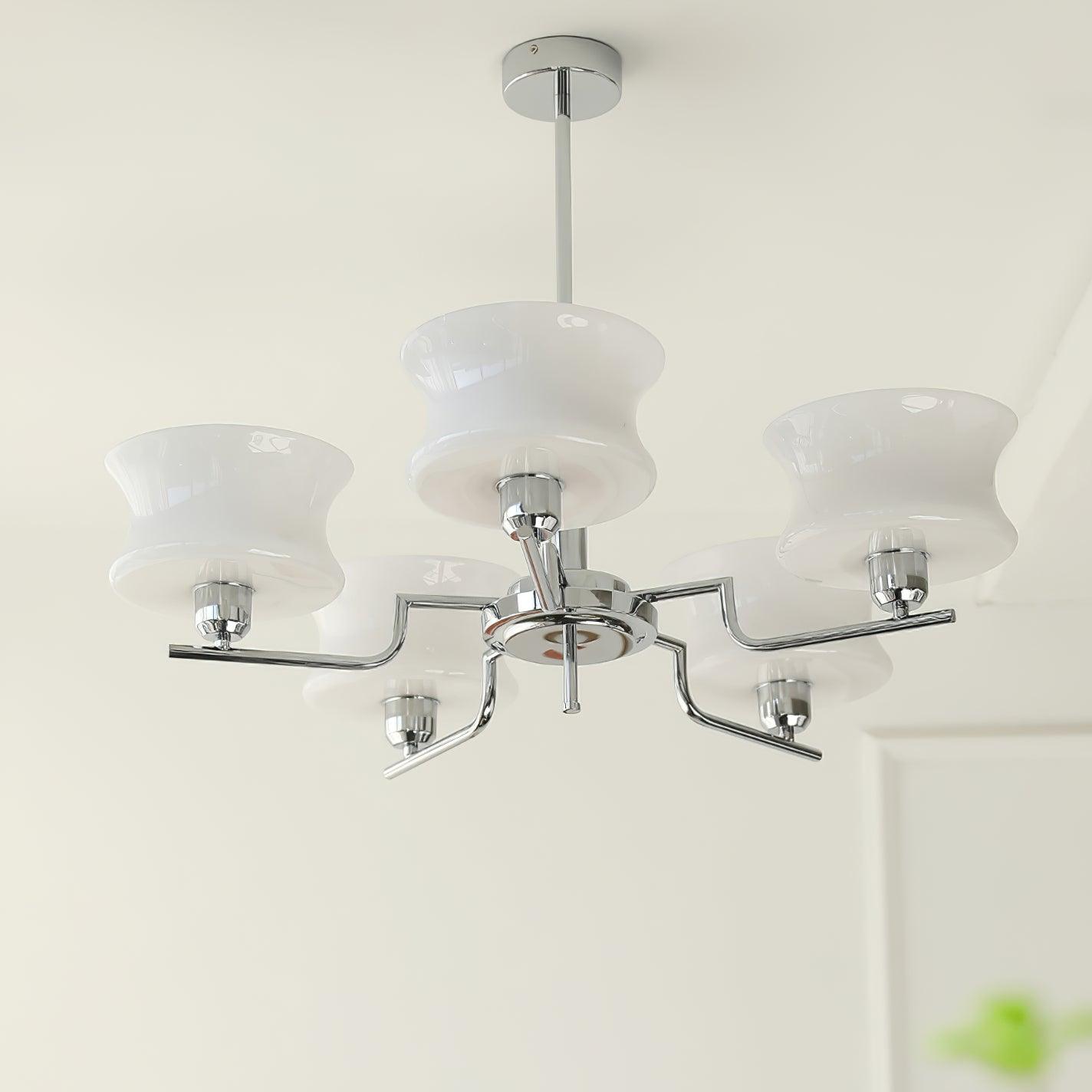 Belue Vintage Style Metal and Glass Chandelier Ceiling Light for Modern Interiors