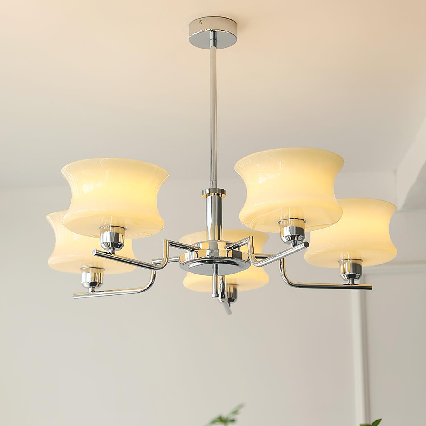 Belue Vintage Style Metal and Glass Chandelier Ceiling Light for Modern Interiors