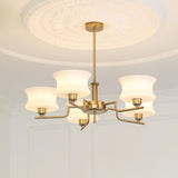 Belue Vintage Style Metal and Glass Chandelier Ceiling Light for Modern Interiors