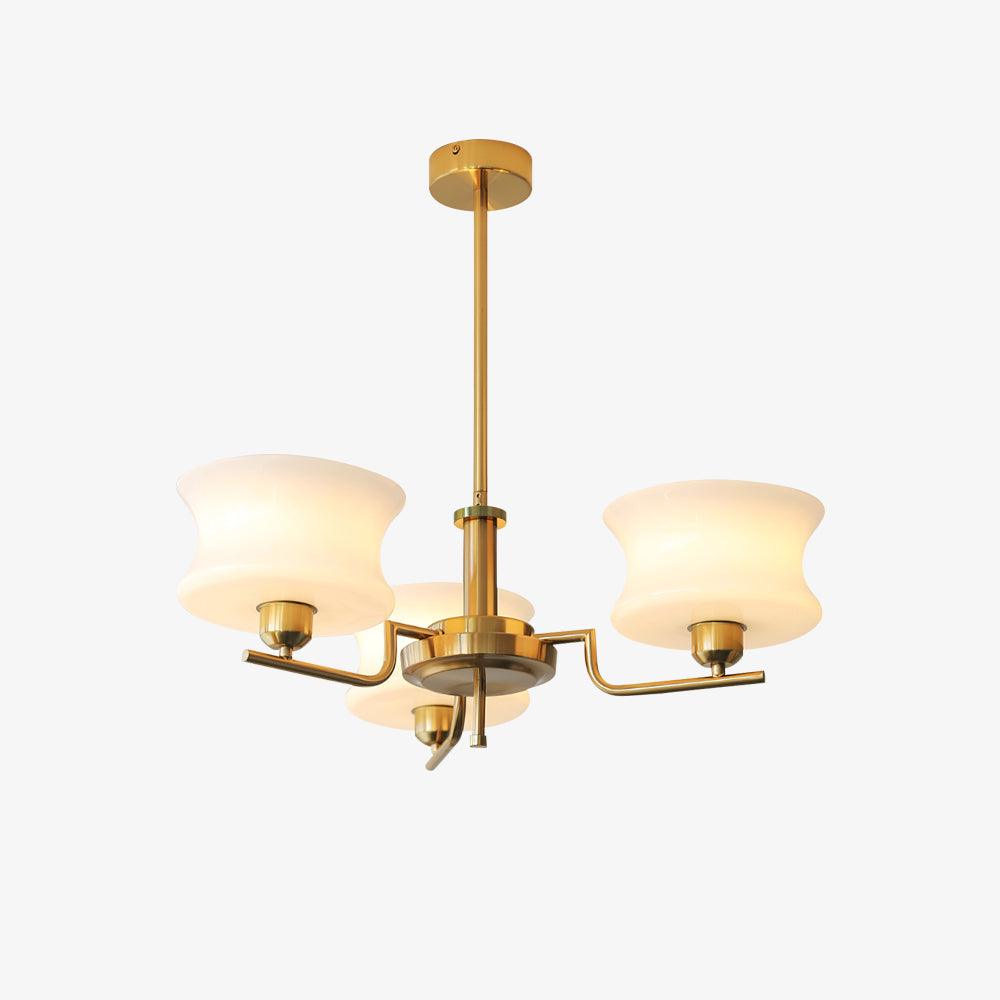 Belue Vintage Style Metal and Glass Chandelier Ceiling Light for Modern Interiors