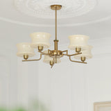 Belue Vintage Style Metal and Glass Chandelier Ceiling Light for Modern Interiors