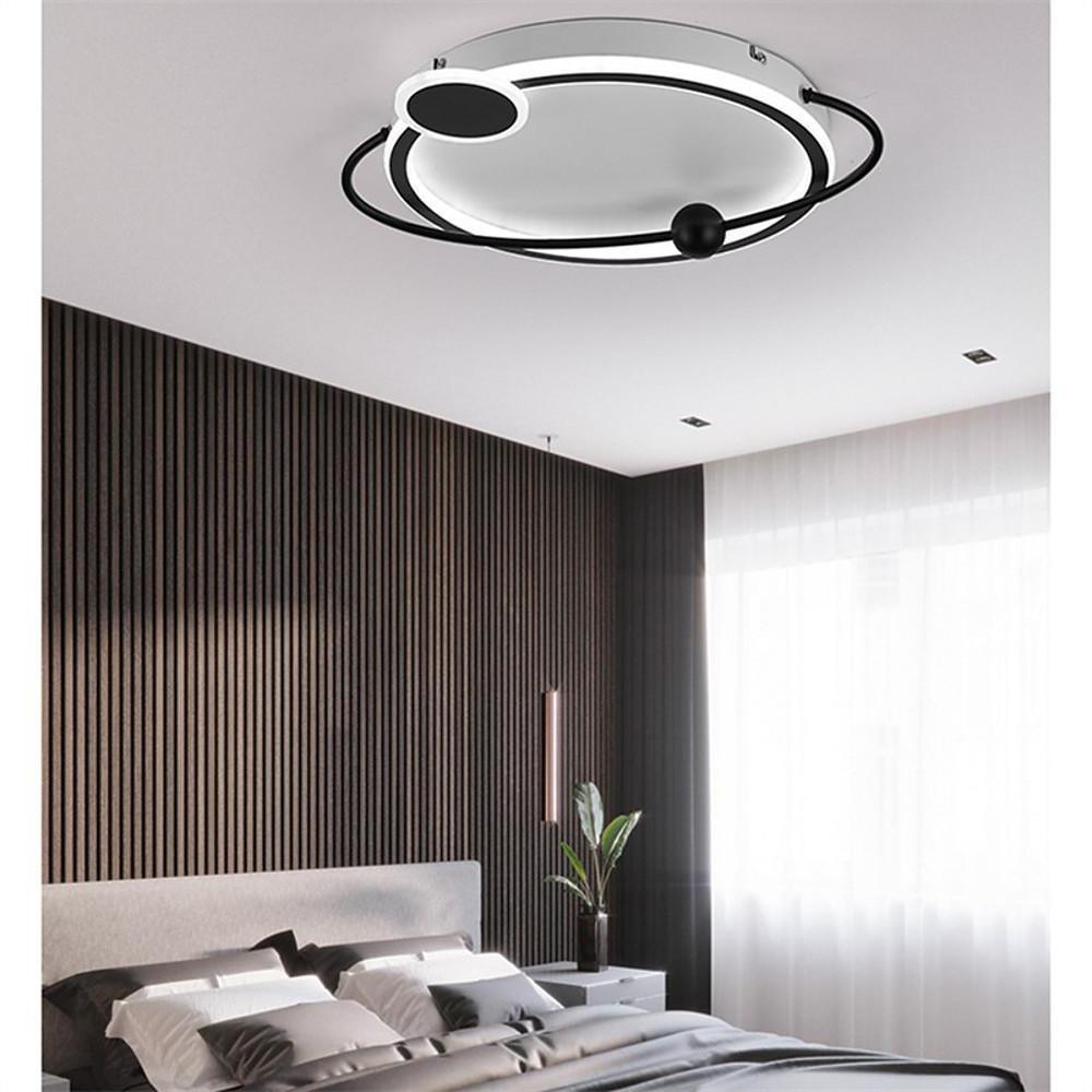 Modern Oval LED Ceiling Light Geometric Flush Mount Fixture for Bedroom and Living Room