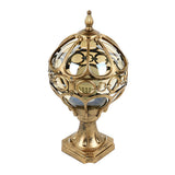 Black Aluminum Round Ball Fence Post Light Waterproof Outdoor Garden Pillar Lamp
