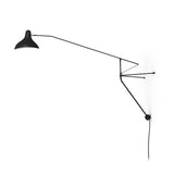Black Industrial Mantis Arm Swing Bracket Wall Lamp Adjustable Iron Helical Sconce Lighting