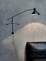 Black Industrial Mantis Arm Swing Bracket Wall Lamp Adjustable Iron Helical Sconce Lighting