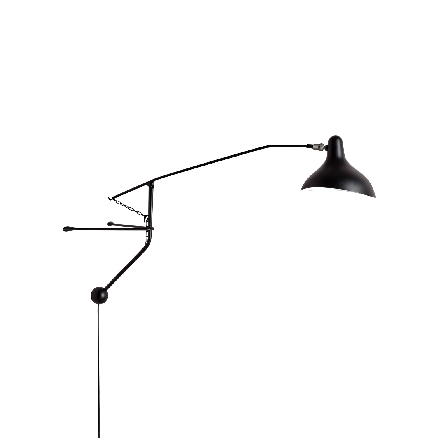 Black Industrial Mantis Arm Swing Bracket Wall Lamp Adjustable Iron Helical Sconce Lighting