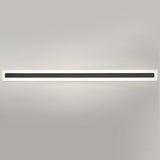 Black Linear LED Outdoor Wall Sconce Waterproof Exterior Lighting for Porch and Garden