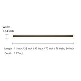 Black Linear LED Outdoor Wall Sconce Waterproof Exterior Lighting for Porch and Garden