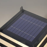 Black Outdoor Pier Mount Post Light with Lattice Design Solar and Hardwired Dual Power Path Lighting