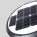 Black Outdoor Solar Powered LED Post Light Waterproof Garden Street Lamp with Pole Option