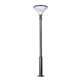 Black Outdoor Solar Powered LED Post Light Waterproof Garden Street Lamp with Pole Option