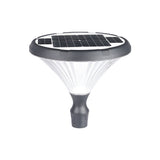 Black Outdoor Solar Powered LED Post Light Waterproof Garden Street Lamp with Pole Option