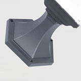 Black Solar Powered LED Square Post Light Waterproof Retro Lantern for Garden Fence and Gate