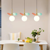 Blanca Modern Iron and Glass Globe Pendant Light Fixture for Contemporary Indoor Ceiling Decor