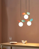 Blanca Modern Iron and Glass Globe Pendant Light Fixture for Contemporary Indoor Ceiling Decor