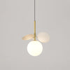 Blanca Modern Iron and Glass Globe Pendant Light Fixture for Contemporary Indoor Ceiling Decor