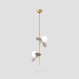 Blanca Modern Iron and Glass Globe Pendant Light Fixture for Contemporary Indoor Ceiling Decor