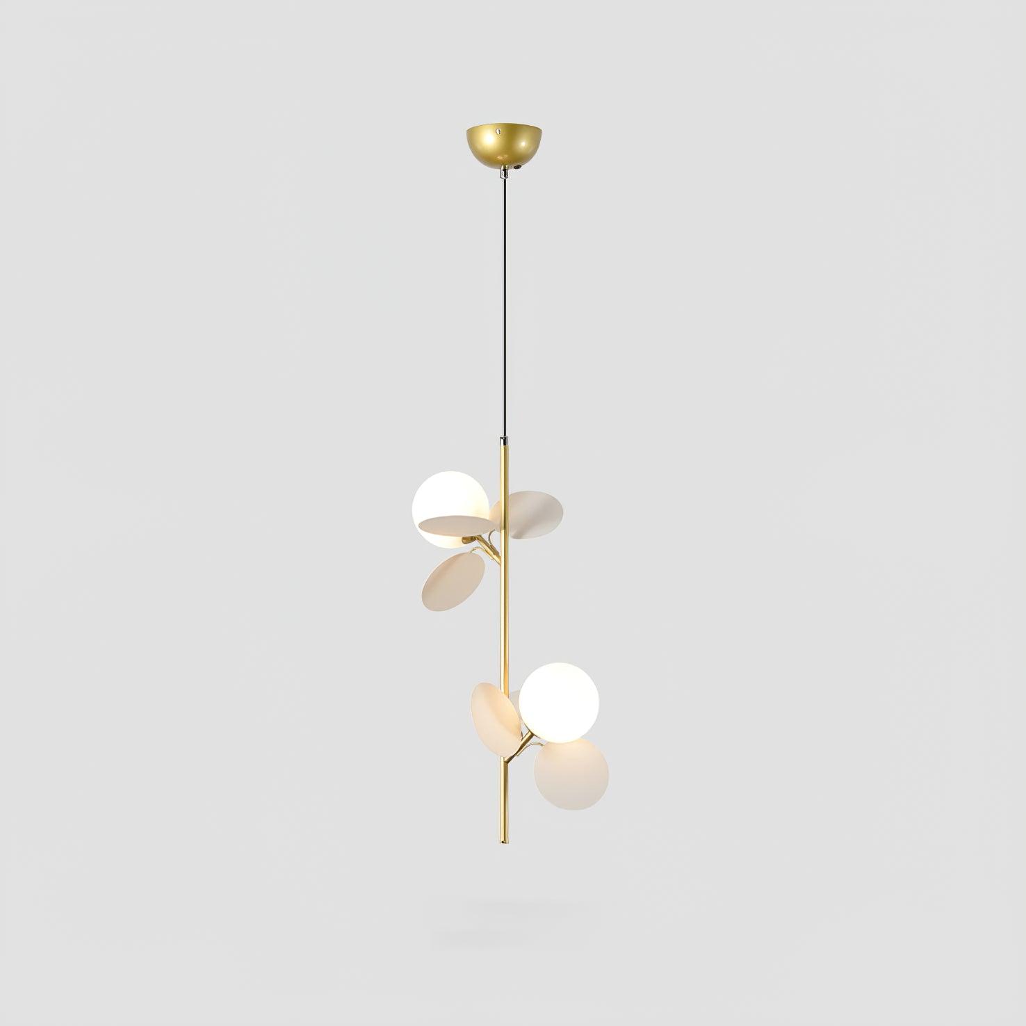 Blanca Modern Iron and Glass Globe Pendant Light Fixture for Contemporary Indoor Ceiling Decor