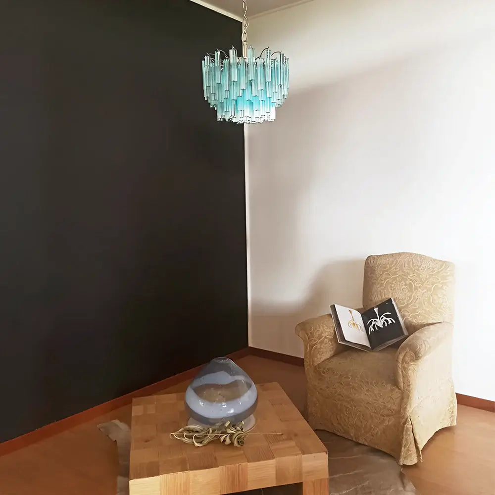 blue-and-clear-murano-glass-quadriedri-prism-chandelier-elegant-crystal-pendant-light