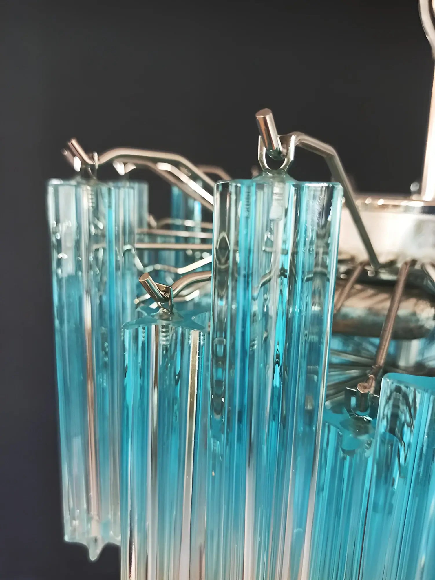blue-and-clear-murano-glass-quadriedri-prism-chandelier-elegant-crystal-pendant-light