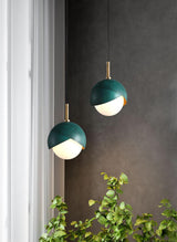 Blue Drop Pendant Light Modern Glass Globe Ceiling Fixture for Luxury Interiors