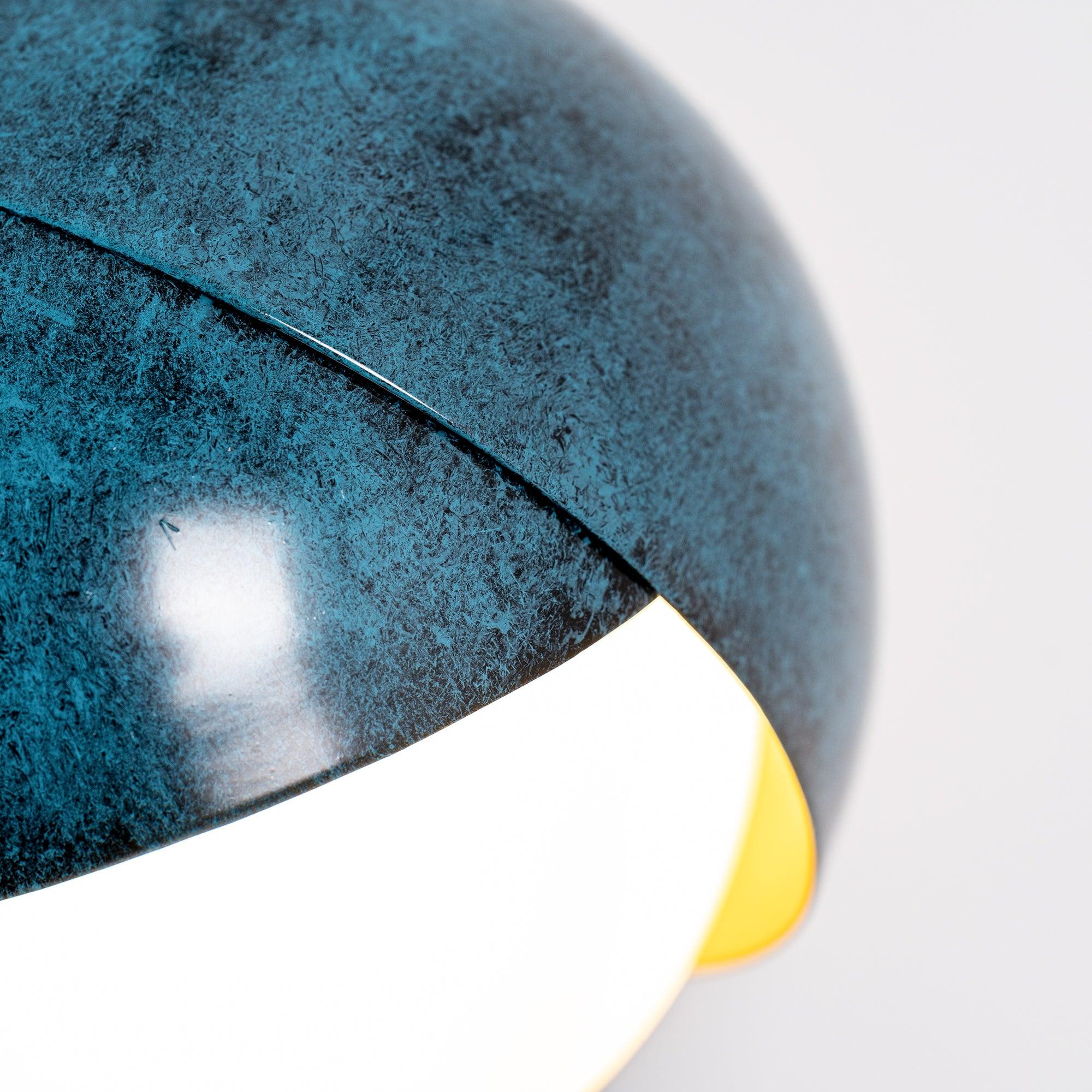 Blue Drop Pendant Light Modern Glass Globe Ceiling Fixture for Luxury Interiors