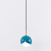 Blue Drop Pendant Light Modern Glass Globe Ceiling Fixture for Luxury Interiors