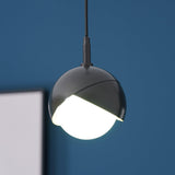 Blue Drop Pendant Light Modern Glass Globe Ceiling Fixture for Luxury Interiors