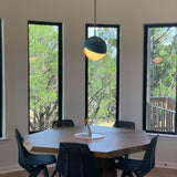 Blue Drop Pendant Light Modern Glass Globe Ceiling Fixture for Luxury Interiors