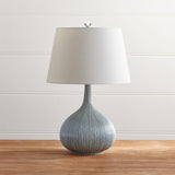 blue-sculptural-ceramic-table-lamp-with-white-fabric-shade-for-contemporary-living-room-decor